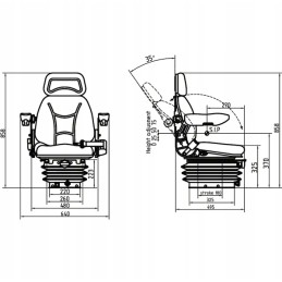 Sėdimasis fotelis Zetor Ursus C385 902 912 1224