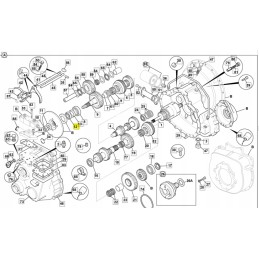 Pavarų dėžės guolis jcb 907 51600