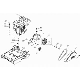 Wacker wp1550 wp2050 diržo užvalkalas 0404499