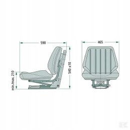 DS44 1b vario sėdynė