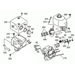 Wacker wm410 išmetimo vožtuvas 0205610