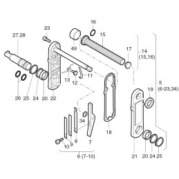 Hatz arba žiedinis švaistiklio mechanizmas 50169100