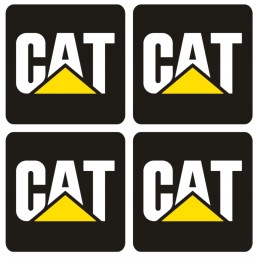 Cat Caterpillar Stickers Ekskavatoriaus krautuvas 4 vnt