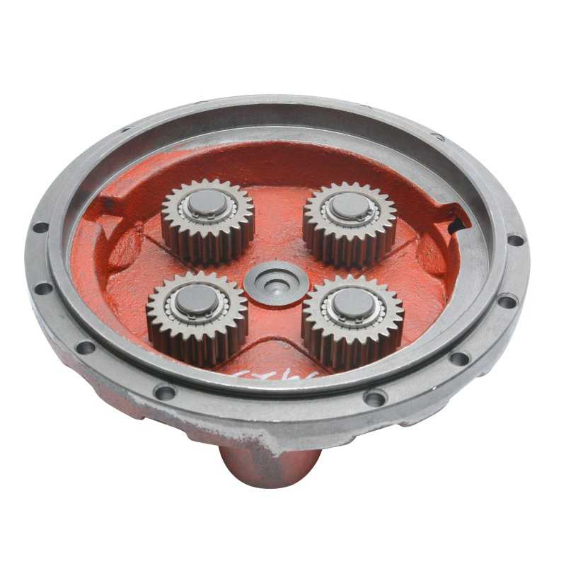 Kelioninis variklio gaubtas su palydovine stebulės reduktoriumi JCB