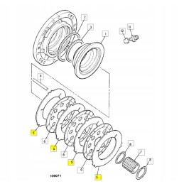 Stabdžių tarpiklis JCB 3CX 4CX mašinoms