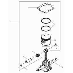 „Wacker bts635“ stūmoklio komplektas 0213680