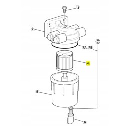 Kuro separatoriaus filtro filtras jcb 3cx 32 925371