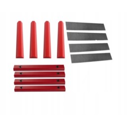 Jcb 3cx 4cx teleskopo prailginimo stiklelių rinkinys su lakštais