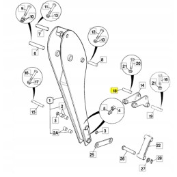 Jcb 3cx 4cx kaušo cilindro kaištis 811 50368