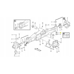 Pasukamas guolis Volvo ekskavatoriaus krautuvui cva