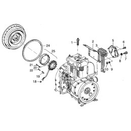 Hatz 2g30 2g40 įtampos reguliatorius 12v 50283811