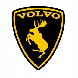 Juodas crazy fate volvo geltonas likimo lipdukas 20 cm