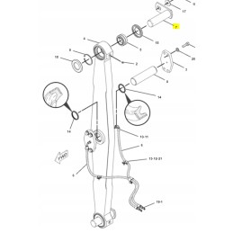 Smeigtuko 55x220 sukamosios svirties tvirtinimas kačių buldozeriui