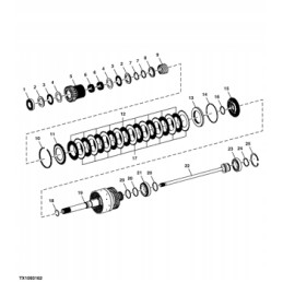 žiedas t229398 john deere 310j 315sk 210le 210lj