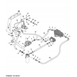 Montavimo jungtis john deere 310j 325j