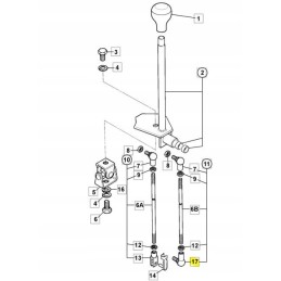 Rutulinis šarnyras M8 kairysis JCB ekskavatorius-krautuvas