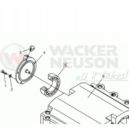 Vibratoriaus guolis Wacker Neuson DPU 6555 originalus