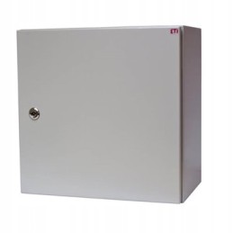 Metalinis korpusas 500x400x250mm IP65 su etibox plokšte