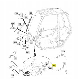 Šviesos jungiklis jcb fastrac cva loader