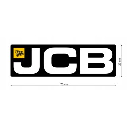 JCB ekskavatoriaus krautuvo lipdukas 75cm