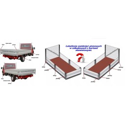 Vertikali spyna aliuminio šoninei sienelei h600 pl