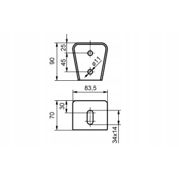 Rėmo tvirtinimo kronšteinas, korpuso dėžutės konsolė