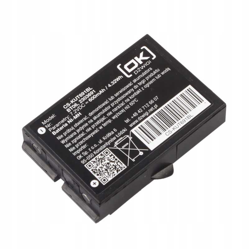 Ikusi bt06 7 2vdc 600mah baterija