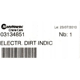 Manitowoc krano priežiūros slėgio jutiklis