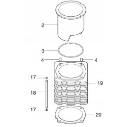 Hatz 1d50 cilindro tarpiklis 04171203