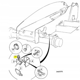 JCB ekskavatorinio krautuvo artumo jutiklis