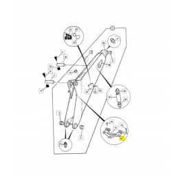 Priekinės rankos kaištis jcb 3cx 811 50116