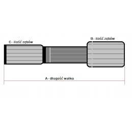 Originalus Komatsu hidraulinio siurblio velenas