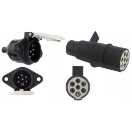 Kištukinis lizdas 24v 7 kontaktų tipo S priekaba puspriekabė