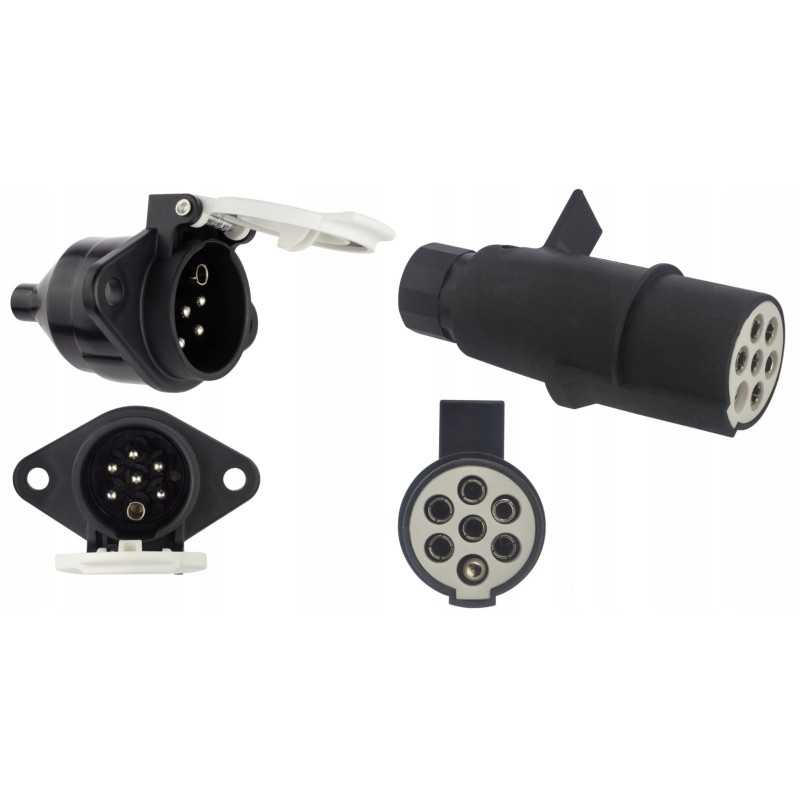 Kištukinis lizdas 24v 7 kontaktų tipo S priekaba puspriekabė