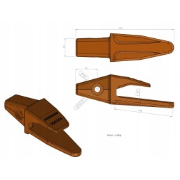 Dantų adapteris j300 cat 3g6304