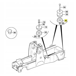CVA kabinos pagalvė JCB ekskavatoriniam krautuvui