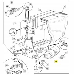 Ventiliatoriaus variklis su rezistoriumi JCB ekskavatoriniam krautuvui