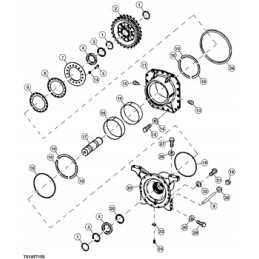 O žiedas t158580 John Deere 670g 672g 770g 772g 870g