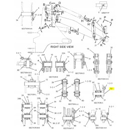 Pin cva 51x226 kaušinis krautuvas kat