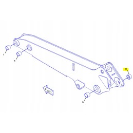 Cat 428 galinės svirties cilindro įvorė 2136682