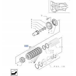 Sankabos pavaros diskas naujas holland ts ford 40 82