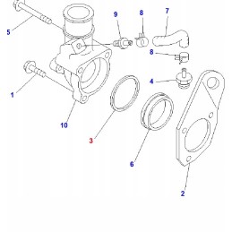 Termostato sandarinimo žiedas vnt 210 240 290 6 7 6d102