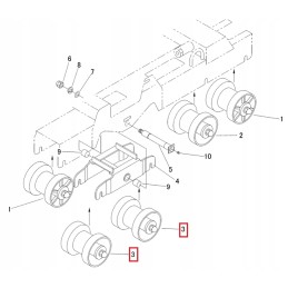 Roller assy vikšrinis volas, skirtas Canycom SC75