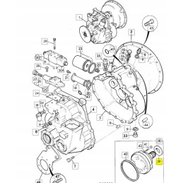 JCB ekskavatorinio krautuvo transmisijos siurblio sandariklis
