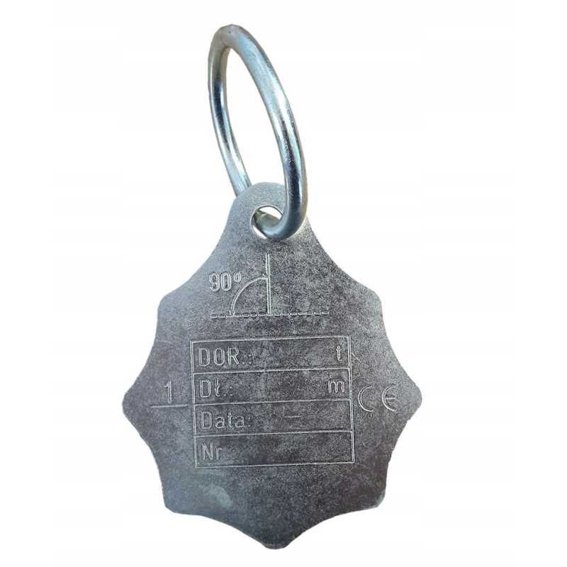 Vienos kojos grandinės stropų etiketė