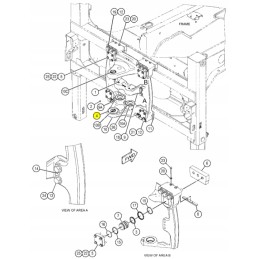 Tailstock stumdomas padas cat 428 3164811