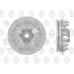 Sankabos komplektas C 328, seno tipo, originalus 42212110