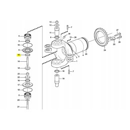 Tarpinis žiedas Volvo savivarčiui