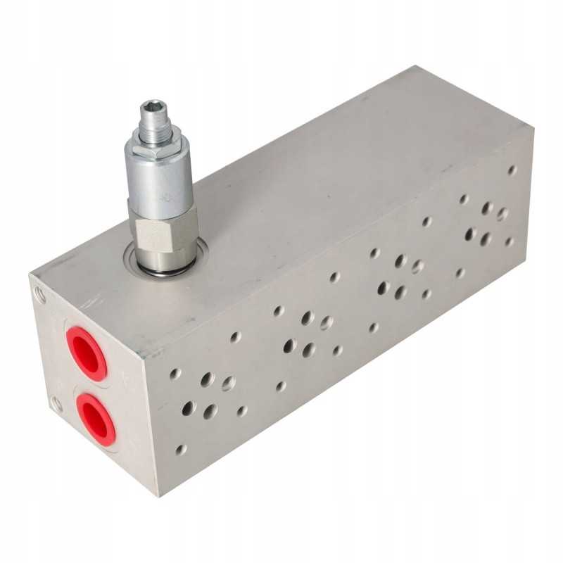 4 sekcijų vožtuvų blokas su perpildymo vožtuvu