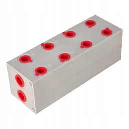 4 sekcijų vožtuvų blokas su perpildymo vožtuvu